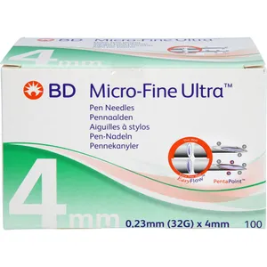 BD Micro-Fine Ultra Pen Needles 4 × 0.23 mm (32G) (Pack of 100)